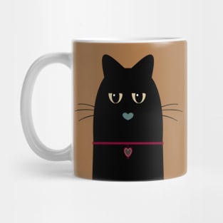 BLACK CAT PORTRAIT #1 Mug